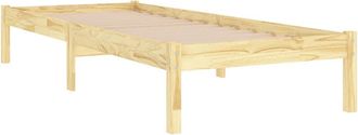 vidaXL Estructura De Cama Individual Peque&ntilde;a Sin Colch&oacute;n Madera Maciza Vidaxl