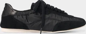 SIMKHAI Georgie Nylon and Suede Low-Top Sneakers