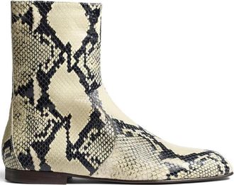 Khaite Colt Leren Laarzen - Dames - Enkellaarsjes - Veelkleurig - 36 EU - Leer - Schoenen