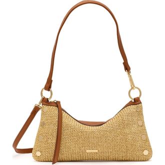 Hammitt Kyle Shoulder Bag in Cocoa Raffia/gold at Nordstrom
