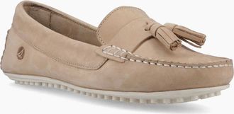 Sperry Top-Sider Womens Sperry Salvador Slip On Nubuck Womens Taupe Moccasins Shoes - Grey - Size: 6