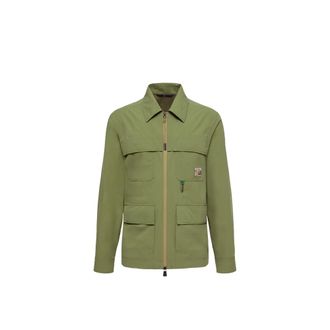 Moncler Moncler Taffeta Shirt Jacket, Men, Green, Size: L