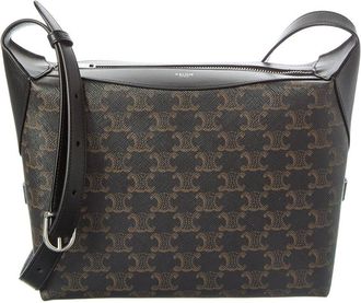 Celine Celine Harry Triomphe Canvas & Leather Crossbody