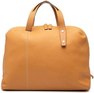Loewe Pre-owned Handbags, female, Brown, Size: ONE SIZE Pre-owned Leather Top Handle Bag