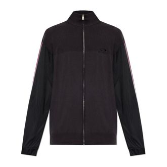 Balenciaga Zip-throughs, male, Black, Size: XL Logo Sweatshirt