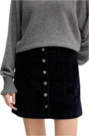 Guess Serena Rok - Dames - Korte rokken - Zwart - W30 - Katoen - Rokken