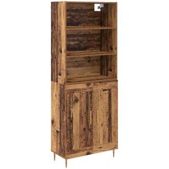 vidaXL Aparador Alto Madera Vieja 69,5 X 34 X 180 Cm Vidaxl