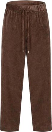 Antonelli Broeken, Dames, Bruin, XS, Katoen, Ribbed Velvet Broeken