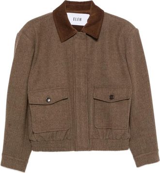 Eleh Corduroy-collar Jacket