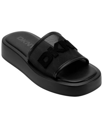 DKNY Dkny Orion Logo Mesh Platform Slide