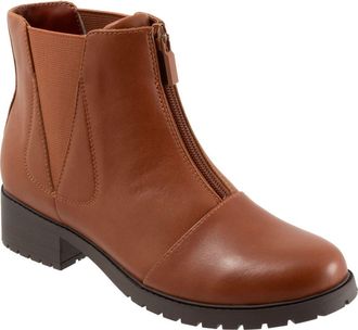 Softwalk Marni Cap Toe Bootie in Luggage at Nordstrom, Size 10.5