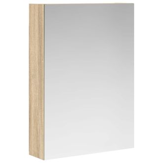 vidaXL Armario Con Espejo De Ba&ntilde;o Roble Sonoma 50 X 14,5 X 70 Cm Vidaxl