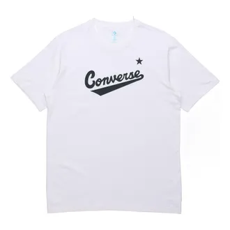 Converse Mens Converse Classic Alphabet Pattern Short Sleeve White 10018235-102