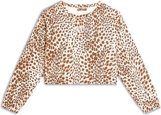 Freddy Felpa cropped comfort fit animalier