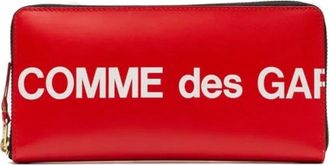Comme Des Gar&ccedil;ons Portemonnee met logo - Rood
