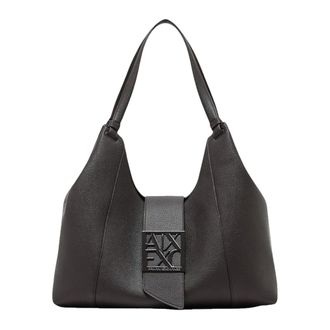 A|X Armani Exchange Bolso de Hombro Hobo Suave - Bags - Mujer - Marr&oacute;n - ONE SIZE