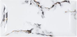 Prouna Marble Venice Fog 13 Inch Sandwich/ Cake Tray in White at Nordstrom