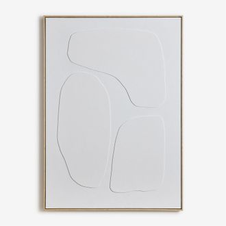 Sklum Sklum - Cuadro Decorativo Pintado A Mano Con Relieve Helvon
