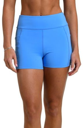 La Blanca Biker Shorts in Pacific Blue at Nordstrom, Size X-Large