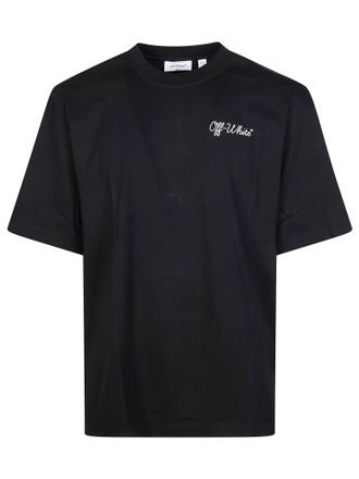 Off-white Black Script Logo Boxy Crew T-Shirt