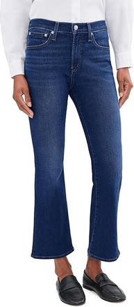 Madewell The Stretch Flare Crop Jean in Osgoode Womens Jeans Osgoode Wash : 33 27, Cotton/Denim/Elastane
