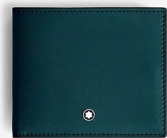 Montblanc Brieftasche aus Glattleder Soft Thin Trio 4cc Dark Pool