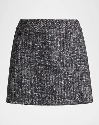 La Petite Robe Di Chiara Boni Lulla Printed Miniskirt