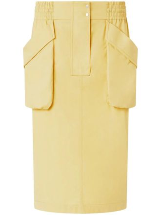 Pinko cotton midi skirt - Yellow