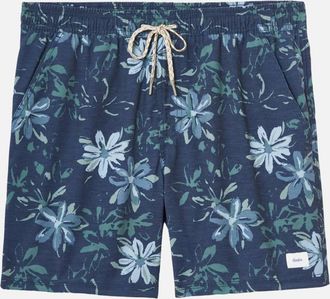 KATIN Mens Petals Volley Swim Trunks In Sea Storm