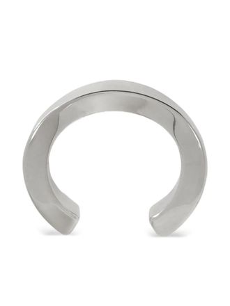 Jil Sander engraved-logo bracelet - Silver