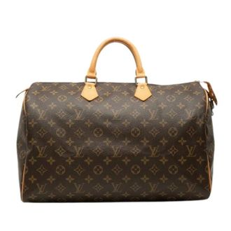 Louis Vuitton Pre-owned Speedy 40 - Dames - Pre-owned - Bruin - Maat: ONE Size Leer