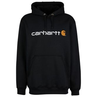 Carhartt Work in Progress Signature Logo Sweatshirt Hoodie für Herren | schwarz
