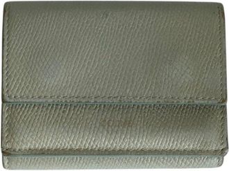 Celine Gray Leather Wallet (Tri-Fold) (Pre-Owned)