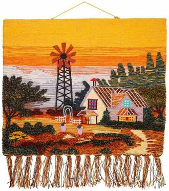 Wanderlust Deco Wanderlust Deco - Tapiz De Yute Tejido Decorativo 100x80cm