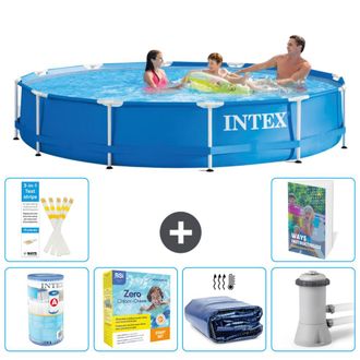 Intex Piscina Con Estructura Redonda - 366x76 Cm - 7-piezas S50