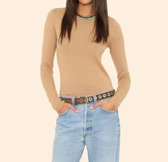 Xirena Crewe Knit Sweater In Raffia