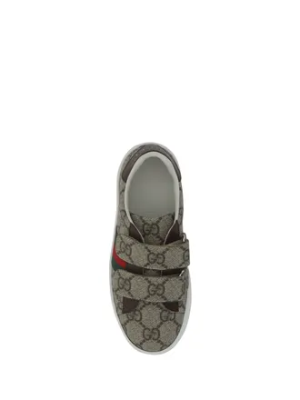 Gucci Boys Jacquard Sneakers Beige Upper: Polyurethane Trainers