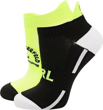 Karl Lagerfeld RSG 2pak Tennissokken - Dames - Sokken - Geel - XL - Nylon - Ondergoed