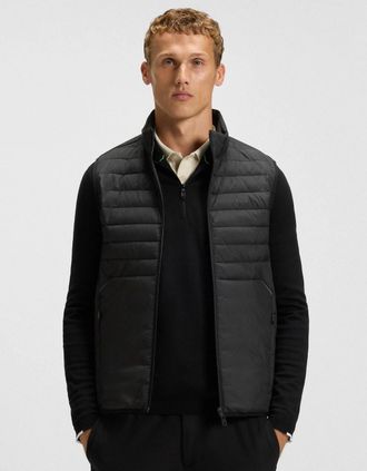 HUGO BOSS Mens BOSS Green Urbanex Mens Gilet - Black 001 - Size: 38/Regular