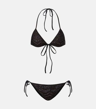 Missoni Bikini de lam&eacute; con lentejuelas en zigzag