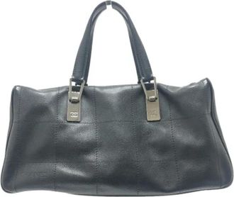 Chanel Pre-owned Leather chanel-bags - Dames - Vintage Shopper - Zwart - ONE Size - Leer - Vintage