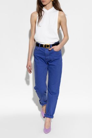 Versace Straight-leg Jeans, Womens, Purple