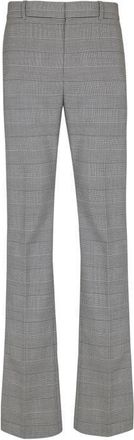 Balmain Darted trousers in Prince of Wales wool in Black at Nordstrom, Size 54 It