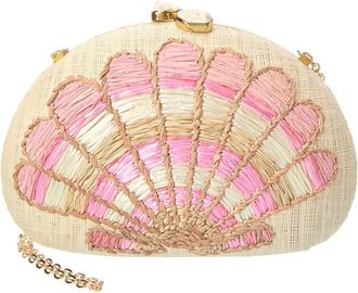 Raf&eacute; New York Berna Straw Clutch