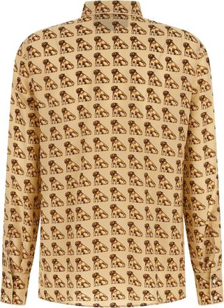 Valentino Garavani Womens Beige Silk Blouse