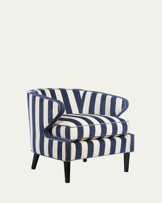 MacKenzie-Childs Marquee Chenille Accent Chair