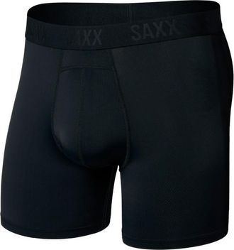 Saxx Smooth Flex Light Compression Boxer Brief Kunstfaserunterw&auml;sche f&uuml;r Herren | schwarz