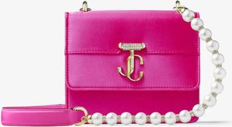 Jimmy Choo London Avenue Quad XS Satin Shoulder Bag