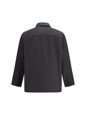 GR10K Classic Collar Cotton-Blend Jacket - Charcoal
