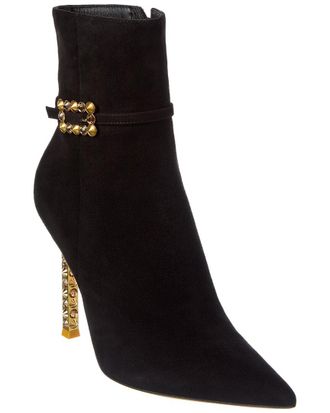 Gianvito Rossi Wonder 105 Suede Bootie